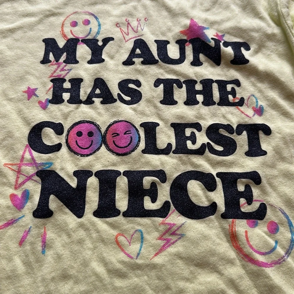 NWT Children’s Place Yellow Long Sleeve Tee‎ with Cool Niece Graphic